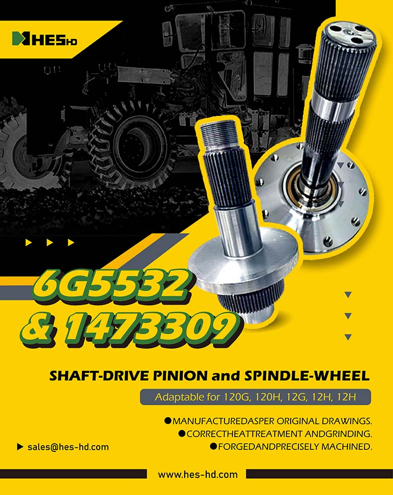 SHAFTDRIVE PINION and SPINDLE-WHEEL